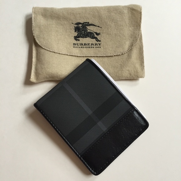 Burberry Other - ✖️SOLD✖️ Men's Black Charcoal Check Wallet NWT
